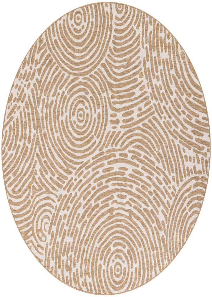 7' 10 x 7' 10 Easy-Clean Modern Indoor / Outdoor Round Rug