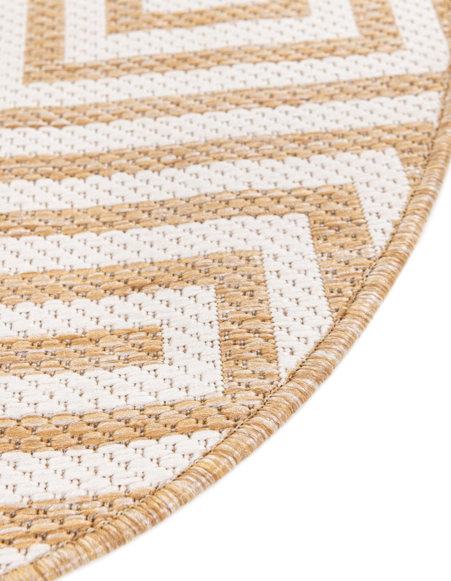 13' x 13' Easy-Clean Modern Indoor / Outdoor Round Rug
