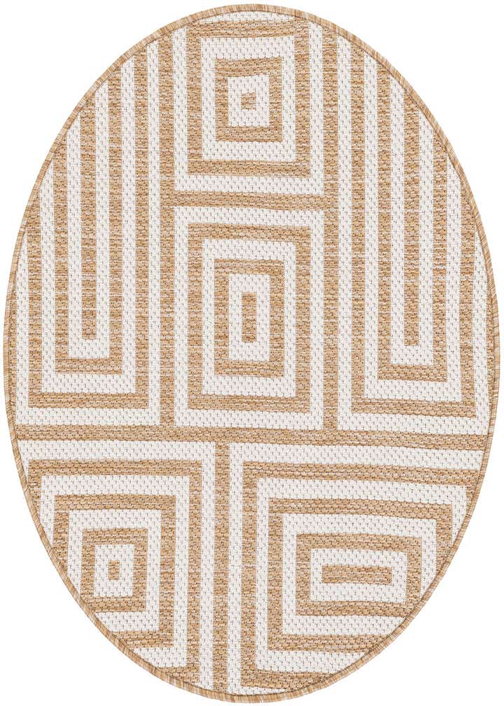 3' x 3' Easy-Clean Modern Indoor / Outdoor Round Rug