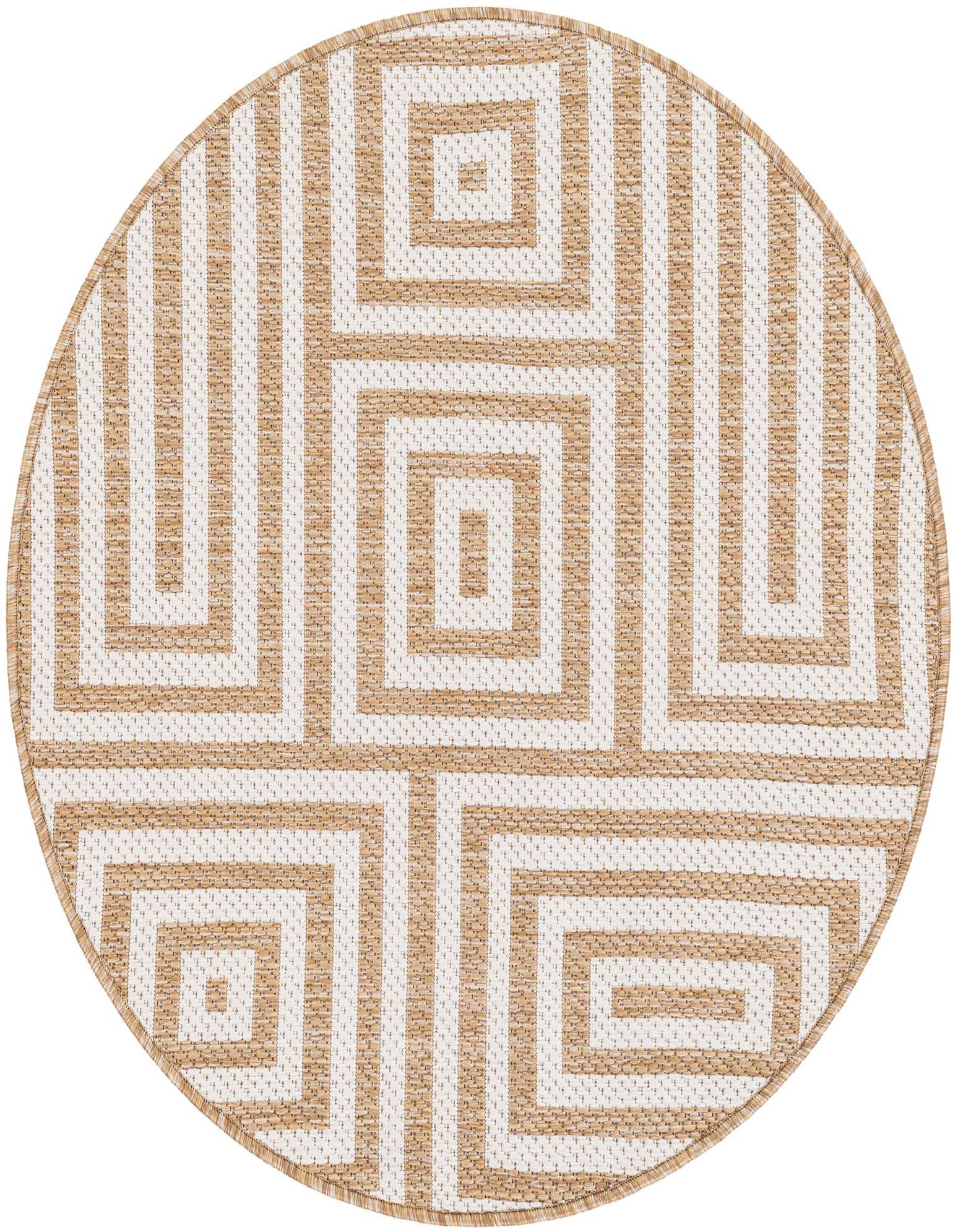 3' x 3' Easy-Clean Modern Indoor / Outdoor Round Rug