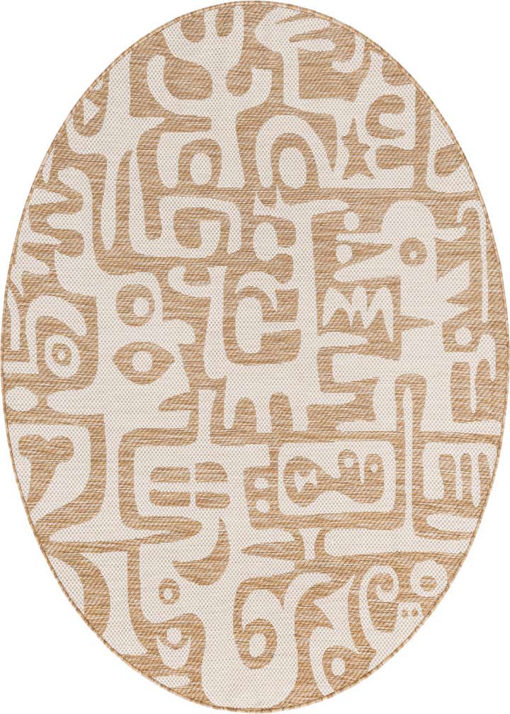 6' x 6' Easy-Clean Modern Indoor / Outdoor Round Rug