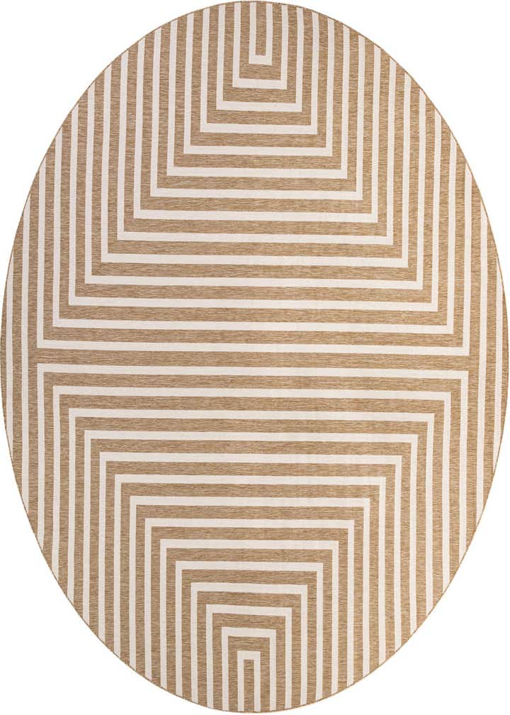 13' x 13' Easy-Clean Modern Indoor / Outdoor Round Rug