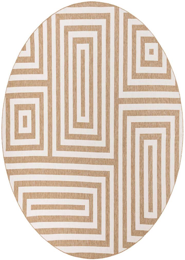 13' x 13' Easy-Clean Modern Indoor / Outdoor Round Rug