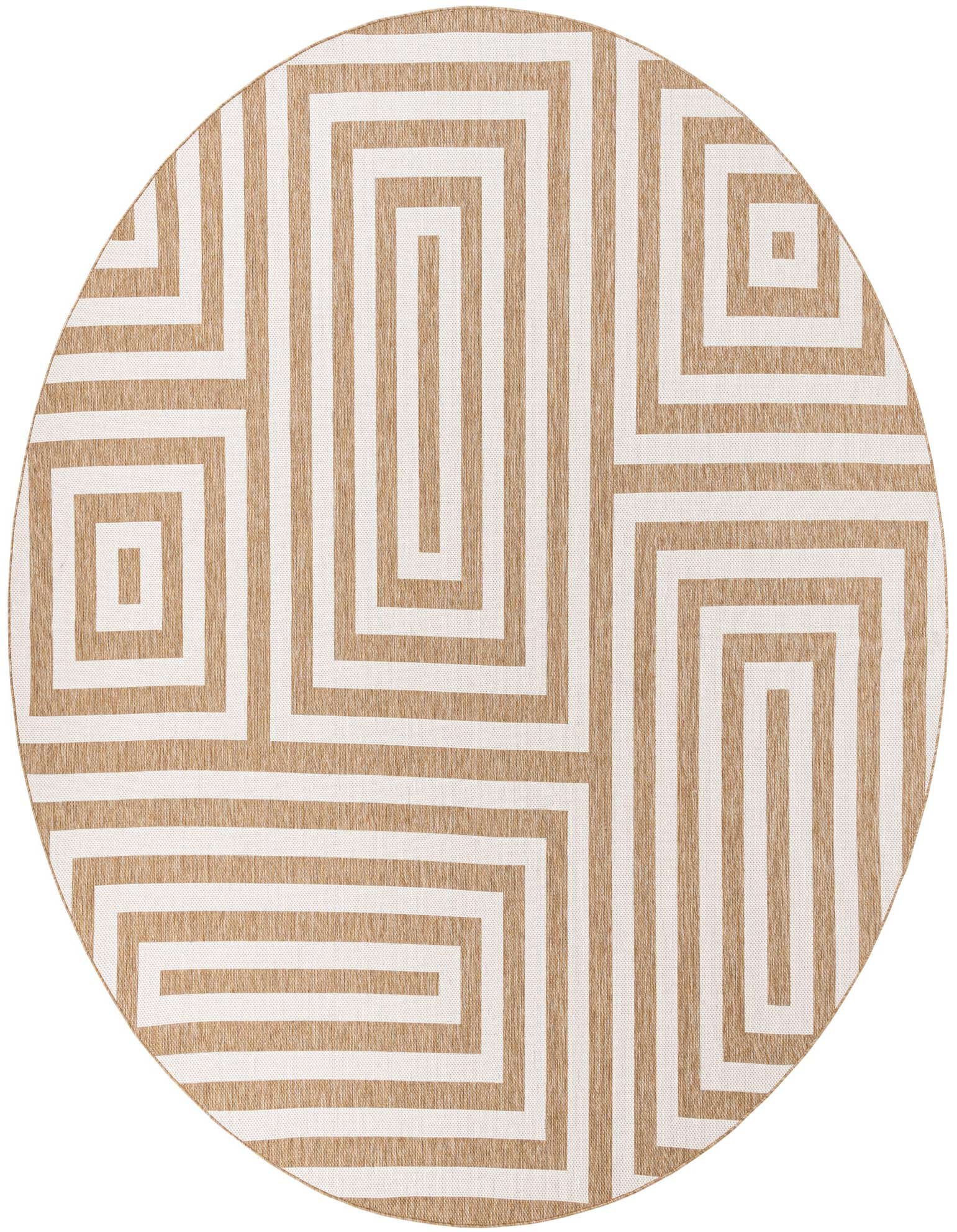 13' x 13' Easy-Clean Modern Indoor / Outdoor Round Rug