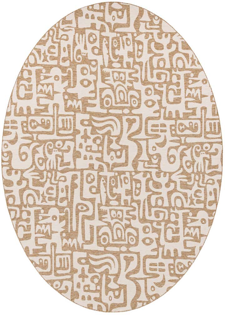 13' x 13' Easy-Clean Modern Indoor / Outdoor Round Rug