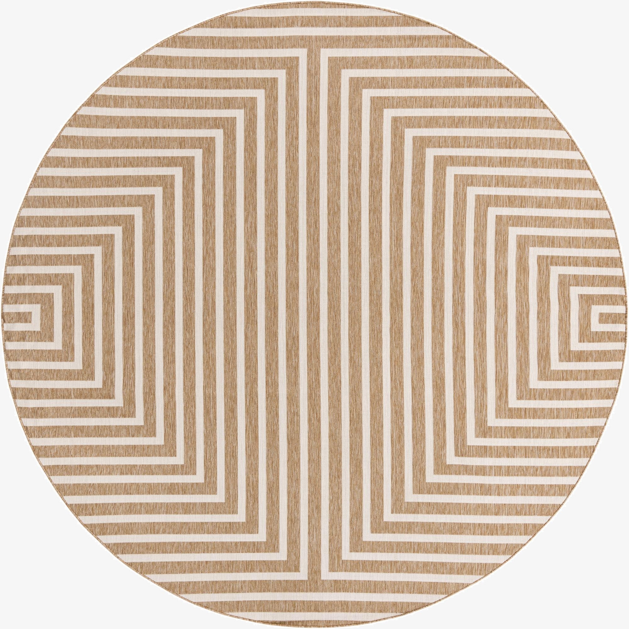 10' x 10'  Washable Modern Indoor / Outdoor Round Rug