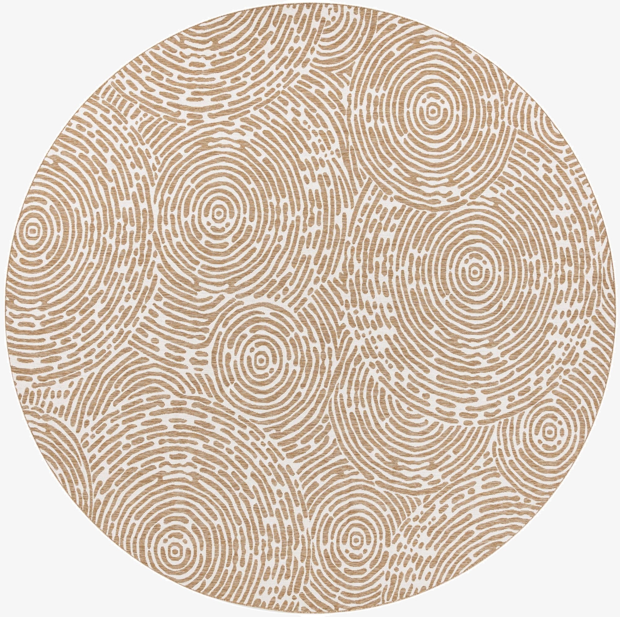 13' x 13'  Washable Modern Indoor / Outdoor Round Rug