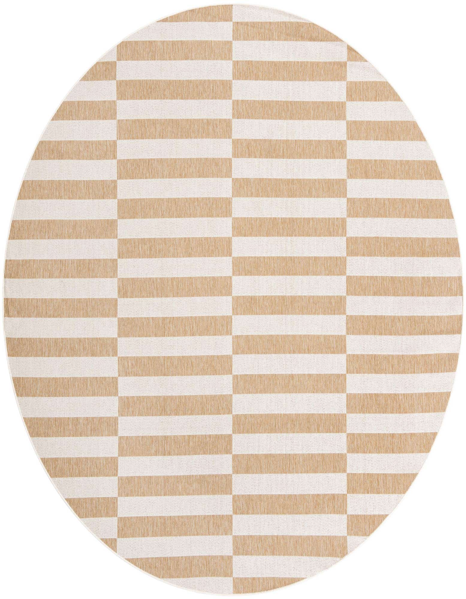 10' x 10' Easy-Clean Ribbon Indoor / Outdoor Round Rug