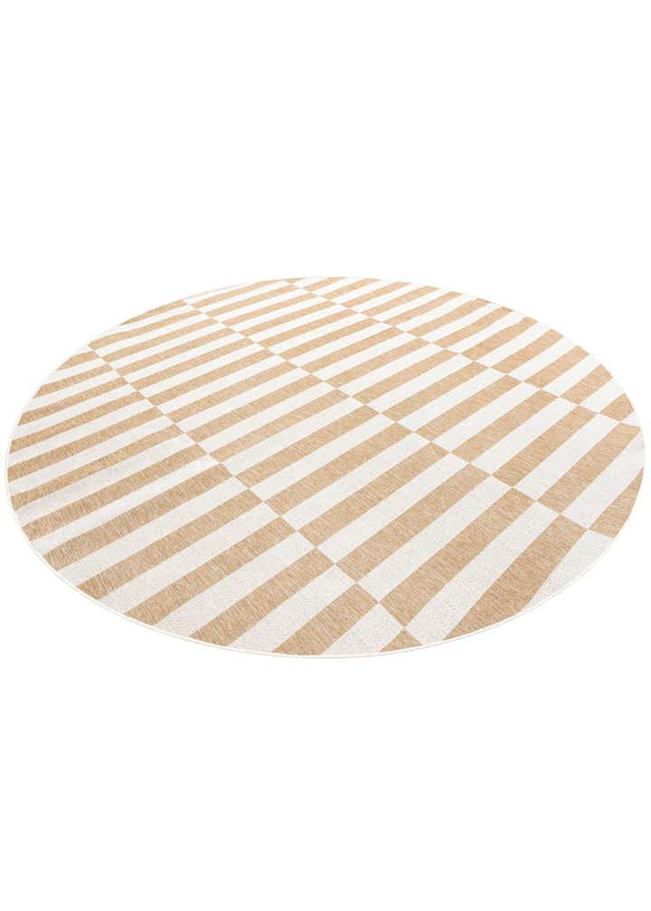 10' x 10' Easy-Clean Ribbon Indoor / Outdoor Round Rug