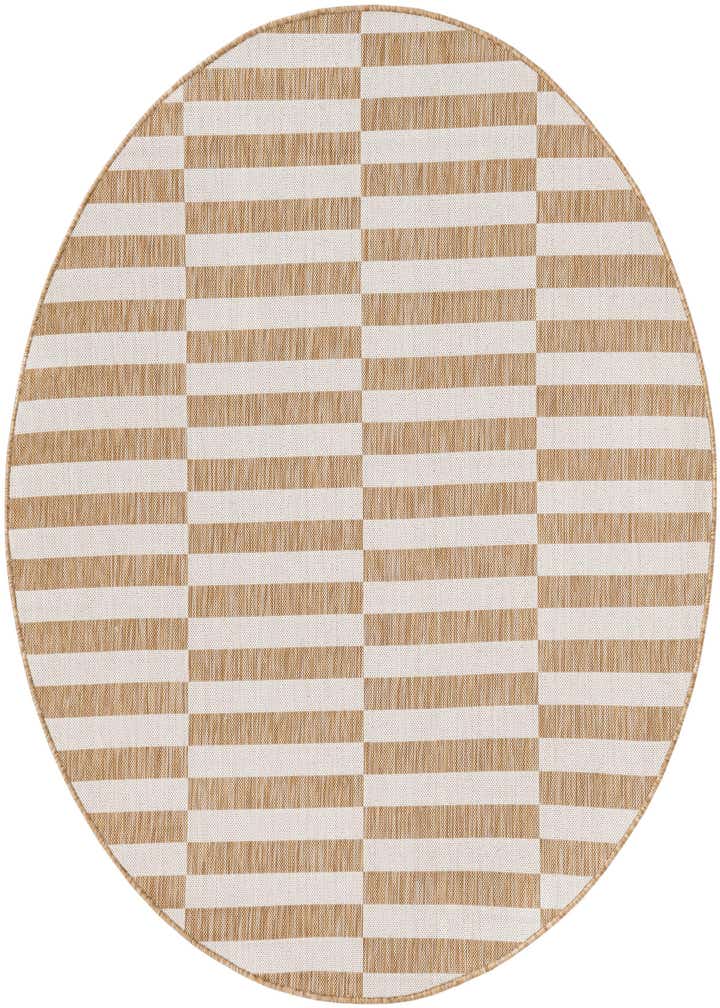 6' x 6' Easy-Clean Ribbon Indoor / Outdoor Round Rug