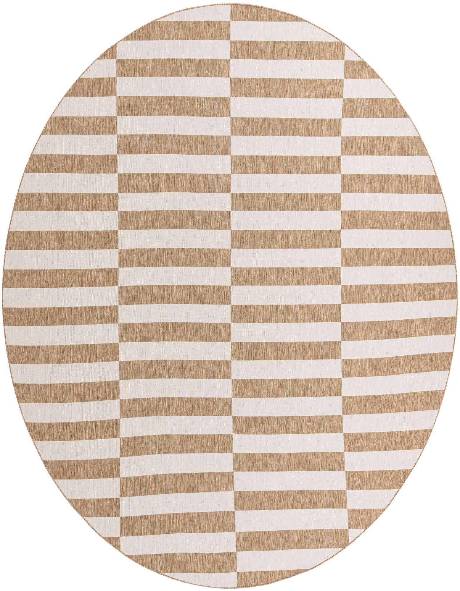 13' x 13' Easy-Clean Ribbon Indoor / Outdoor Round Rug