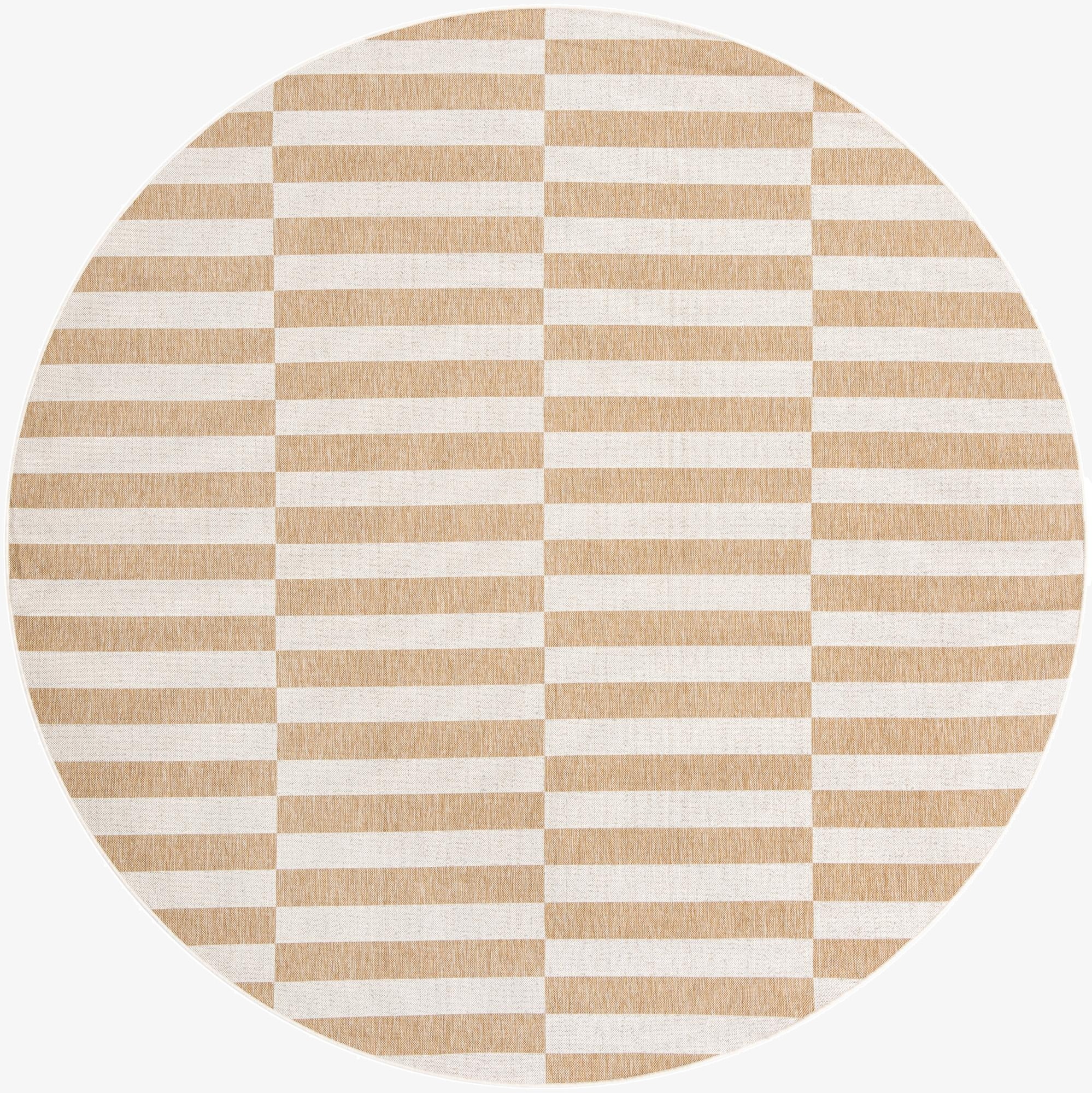 10' x 10' Washable Ribbon Indoor / Outdoor Round Rug