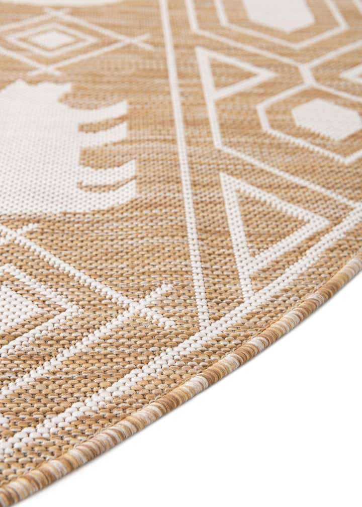 10' x 10' Easy-Clean Southwestern Indoor / Outdoor Round Rug