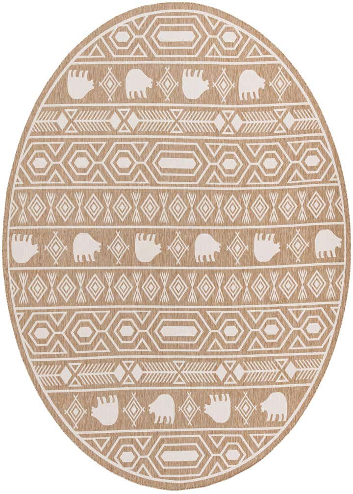 13' x 13' Easy-Clean Southwestern Indoor / Outdoor Round Rug