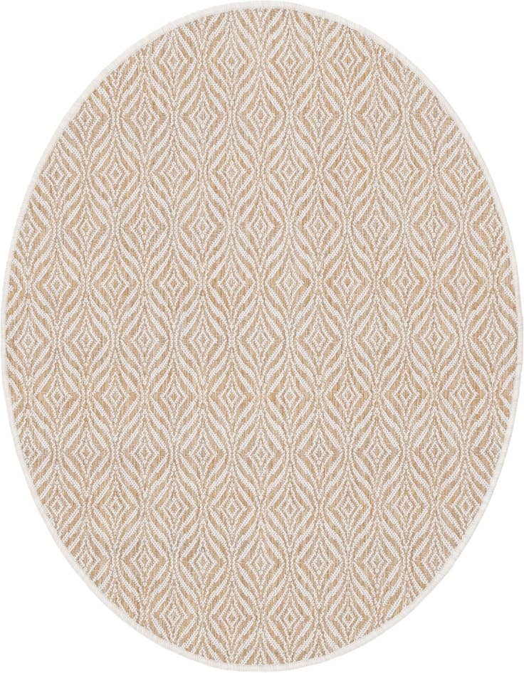 Detail image of 4' x 4' Easy-Clean Trellis Indoor / Outdoor Round Rug