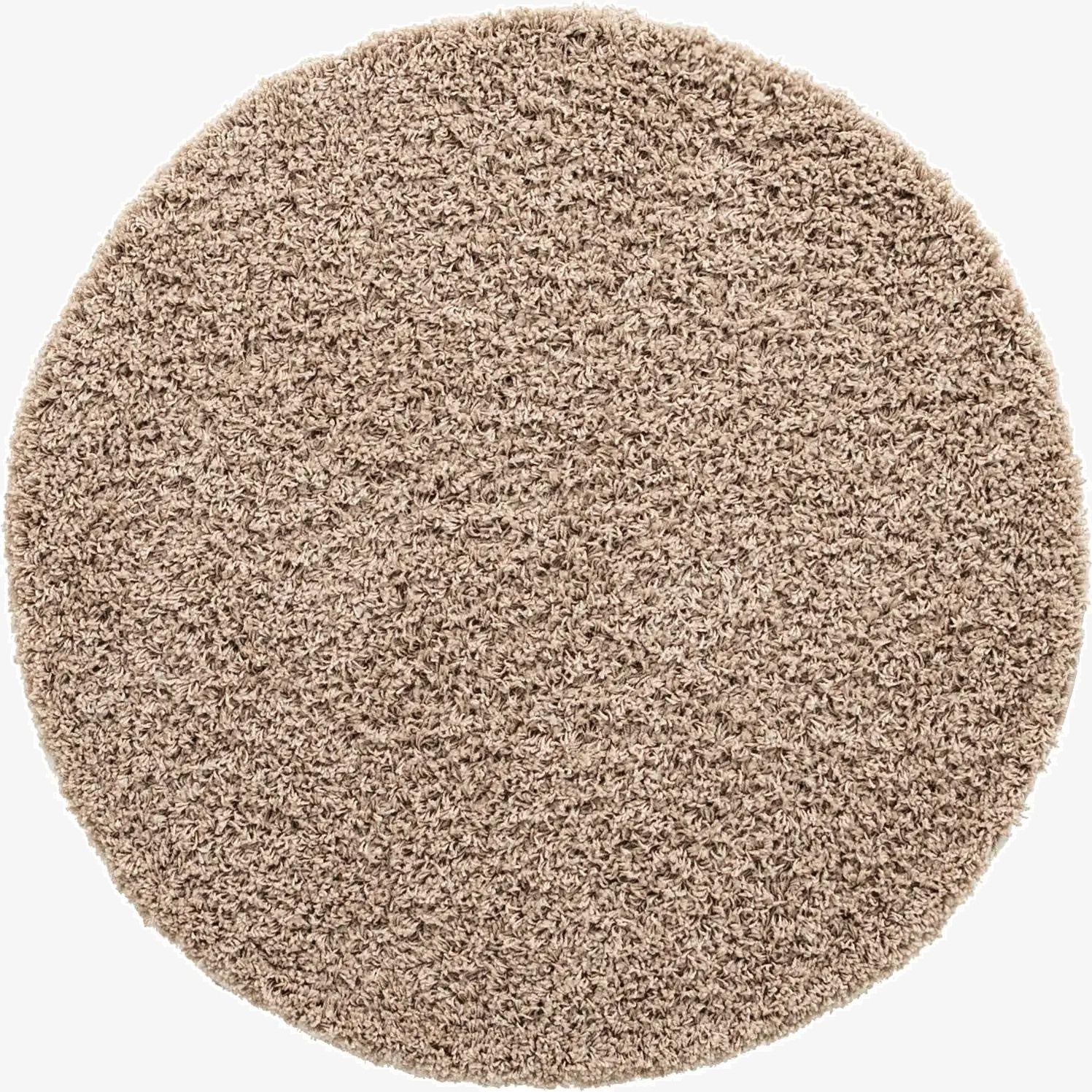 Primary image 4' x 4' Solid Shag Round Rug