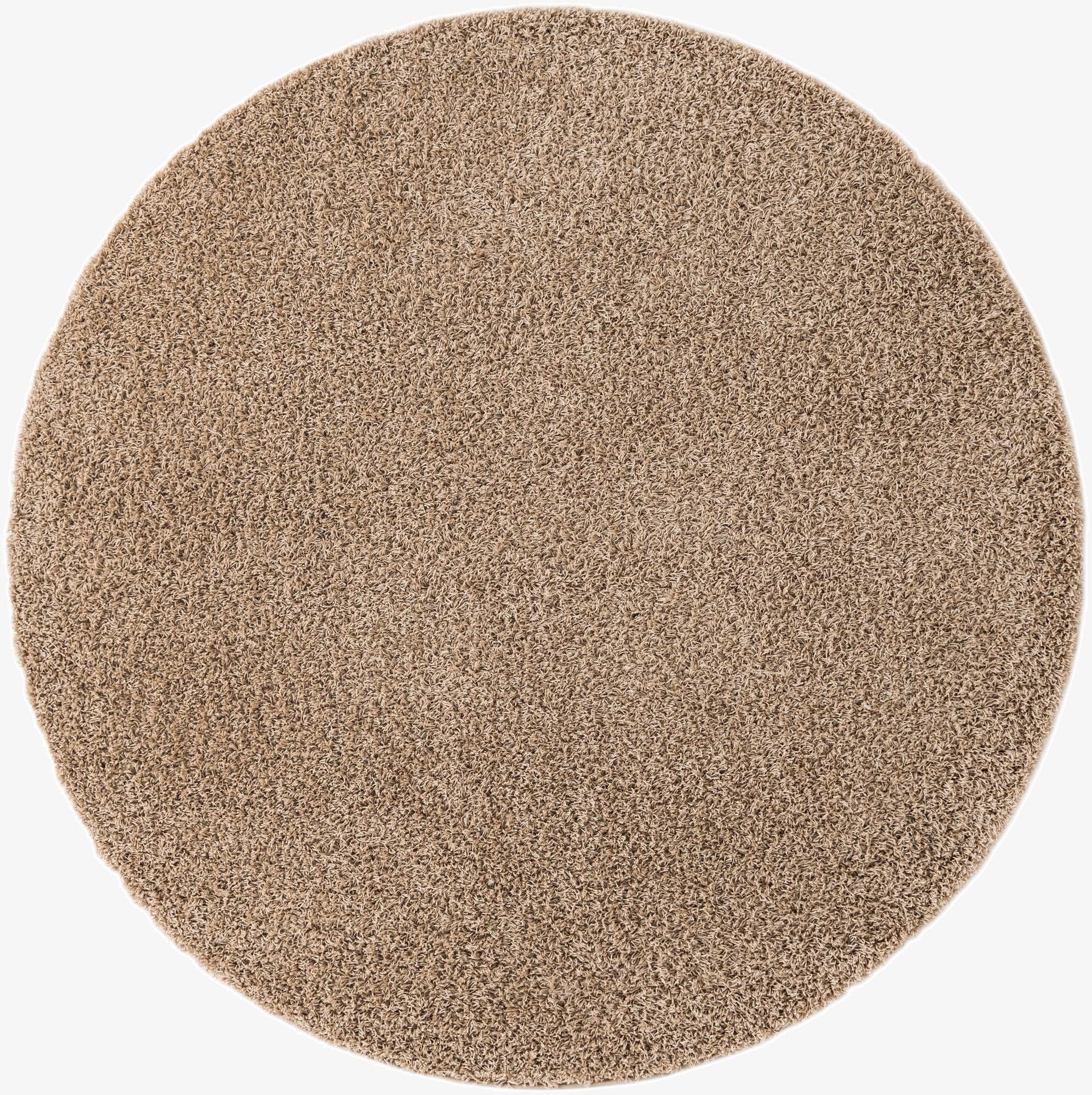 Primary image 7' 10 x 7' 10 Solid Shag Round Rug