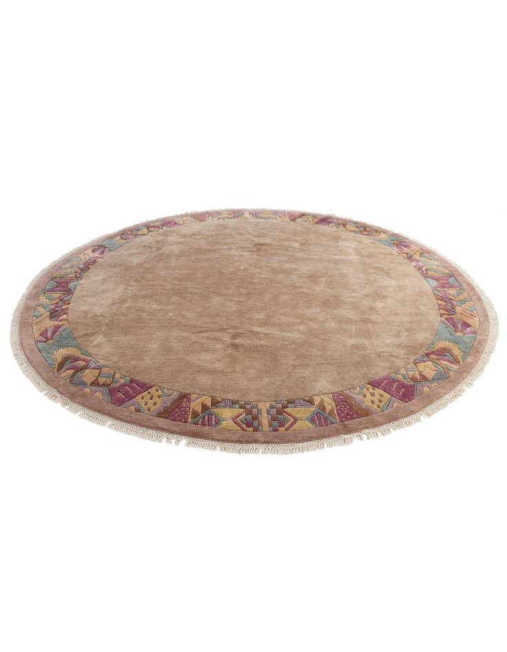 Detail image of 9' 10 x 10' 1  Hand Knotted Tibet Wool Round Rug