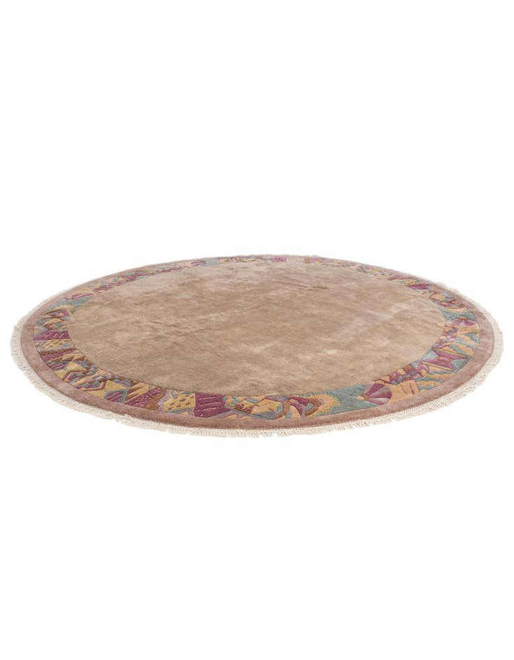 Detail image of 9' 10 x 10' 1 Hand Knotted Tibet Wool Round Rug
