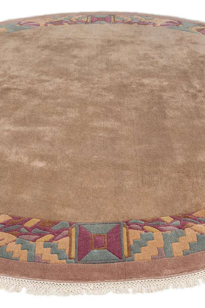 9' 10 x 10' 1 Hand Knotted Tibet Wool Round Rug