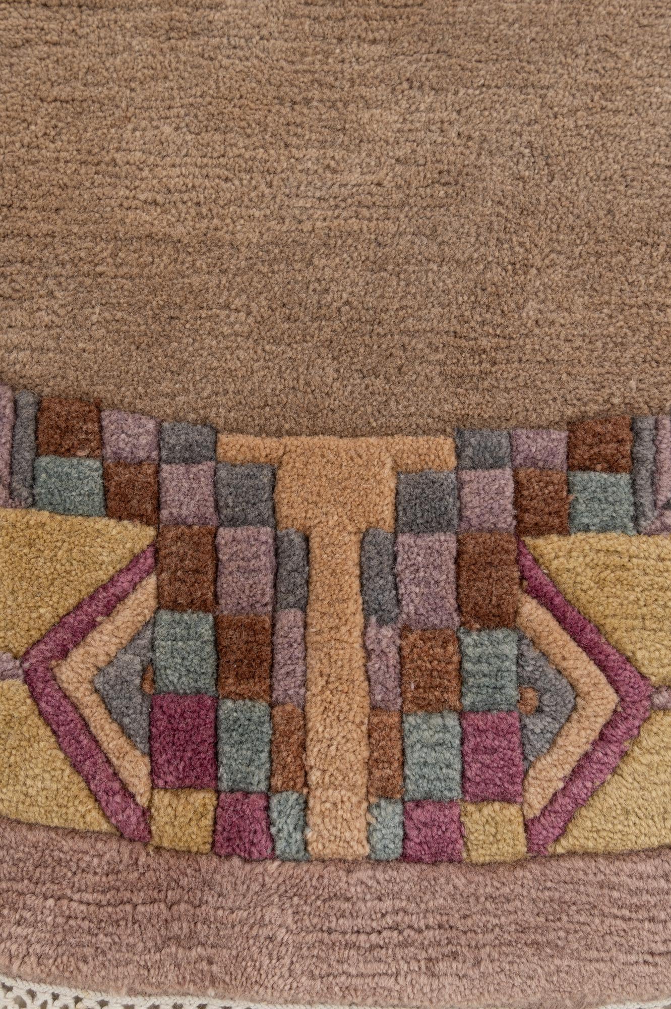 9' 10 x 10' 1 Hand Knotted Tibet Wool Round Rug