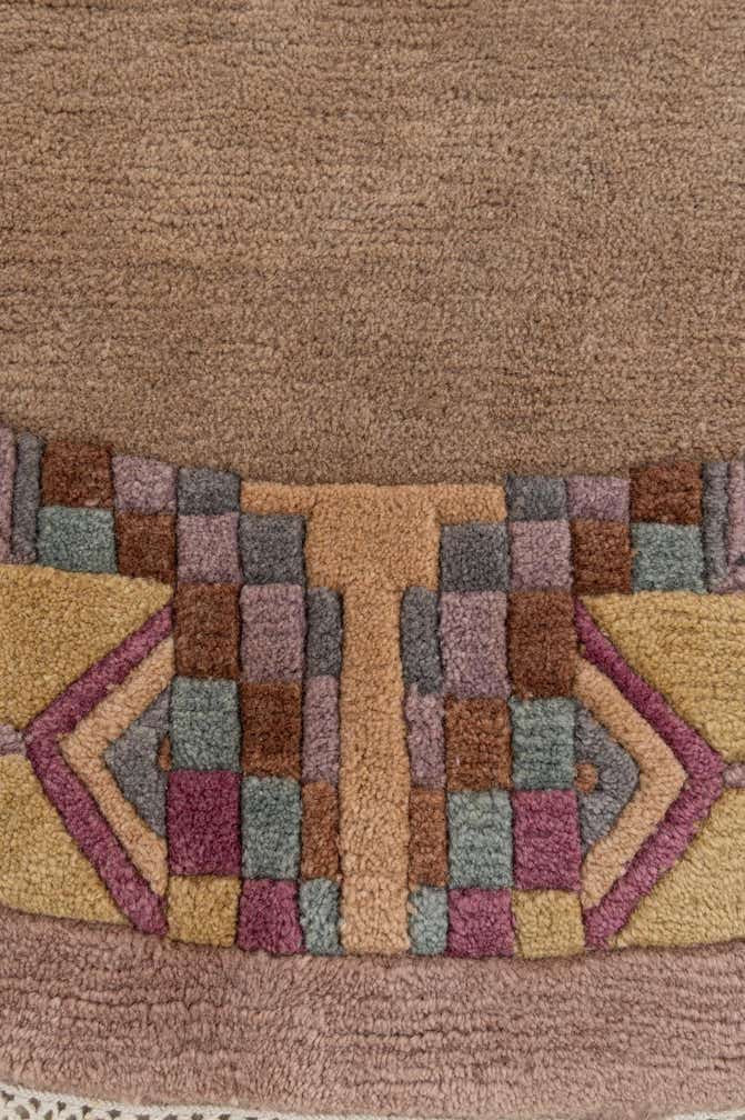 9' 10 x 10' 1 Hand Knotted Tibet Wool Round Rug