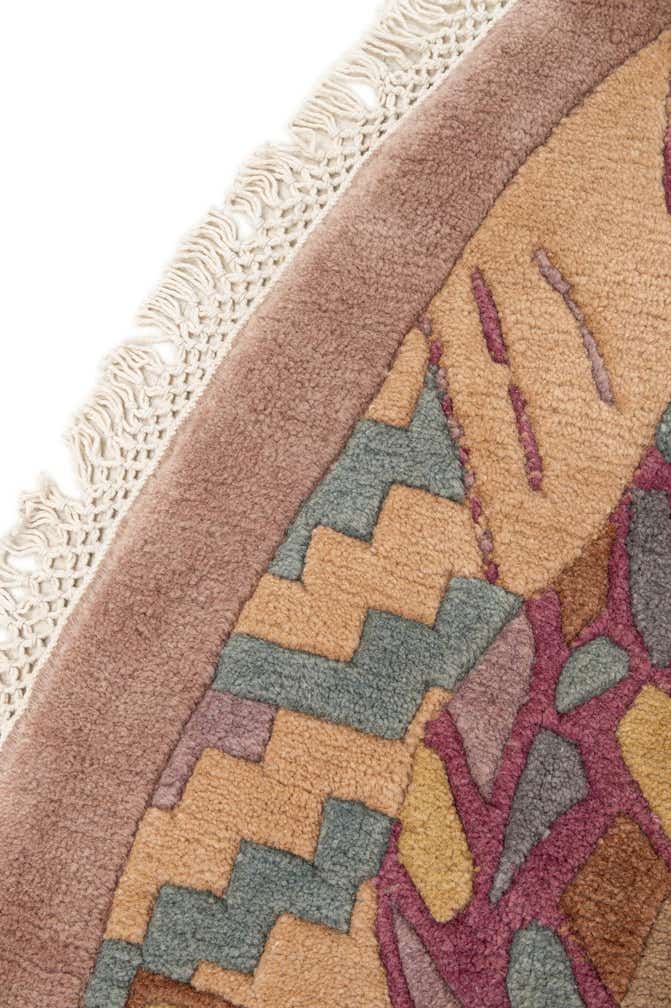 9' 10 x 10' 1 Hand Knotted Tibet Wool Round Rug