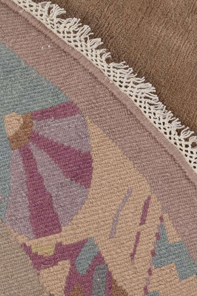 9' 10 x 10' 1 Hand Knotted Tibet Wool Round Rug