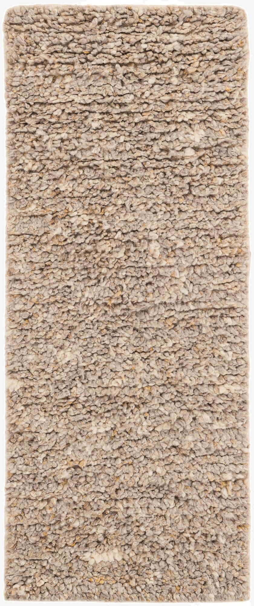 2' x 5' 1  Hand Woven Haka Deluxe Shag Runner Rug