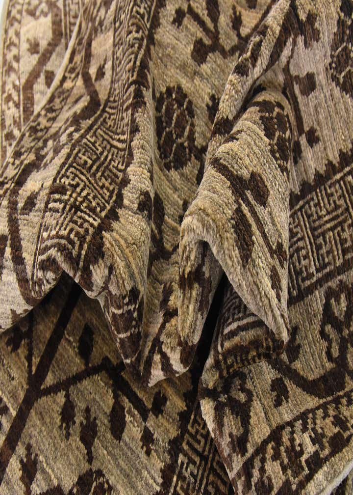 3' x 9' 8 Hand Knotted Khotan Ziegler Oriental Runner Rug