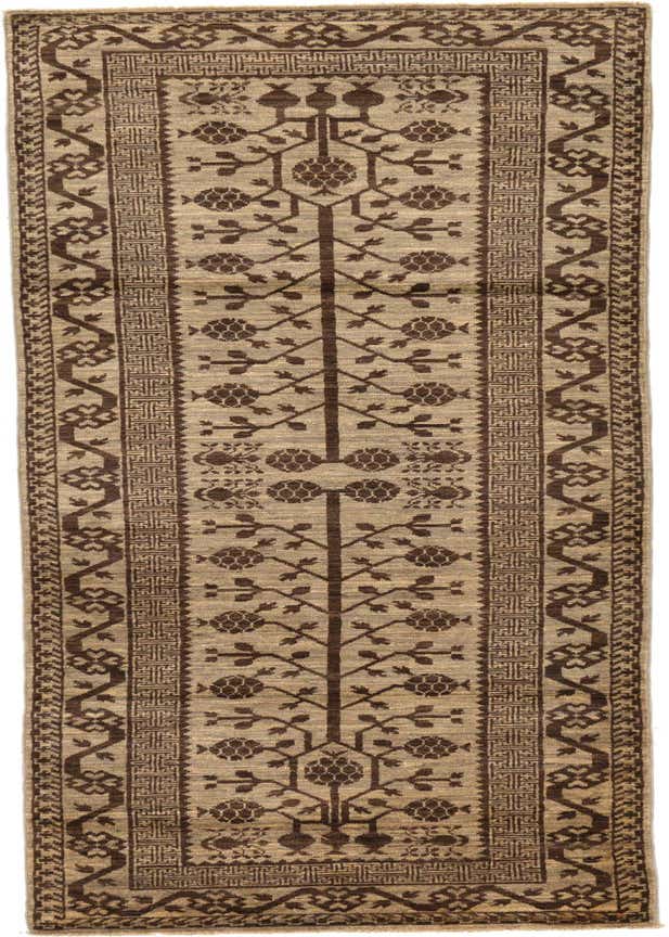3' x 9' 8 Hand Knotted Khotan Ziegler Oriental Runner Rug