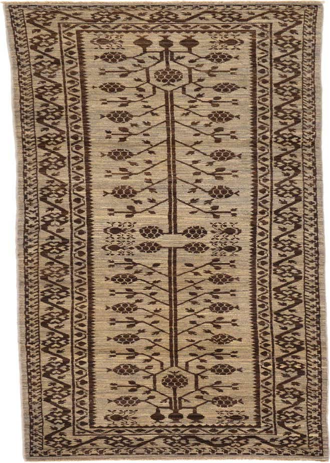 3' x 9' 3 Hand Knotted Khotan Ziegler Oriental Runner Rug