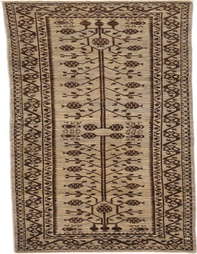 3' x 9' 3 Hand Knotted Khotan Ziegler Oriental Runner Rug