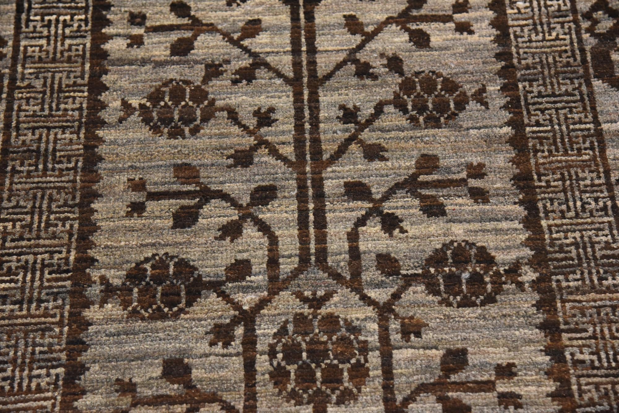 2' 10 x 9' 9 Hand Knotted Khotan Ziegler Oriental Runner Rug