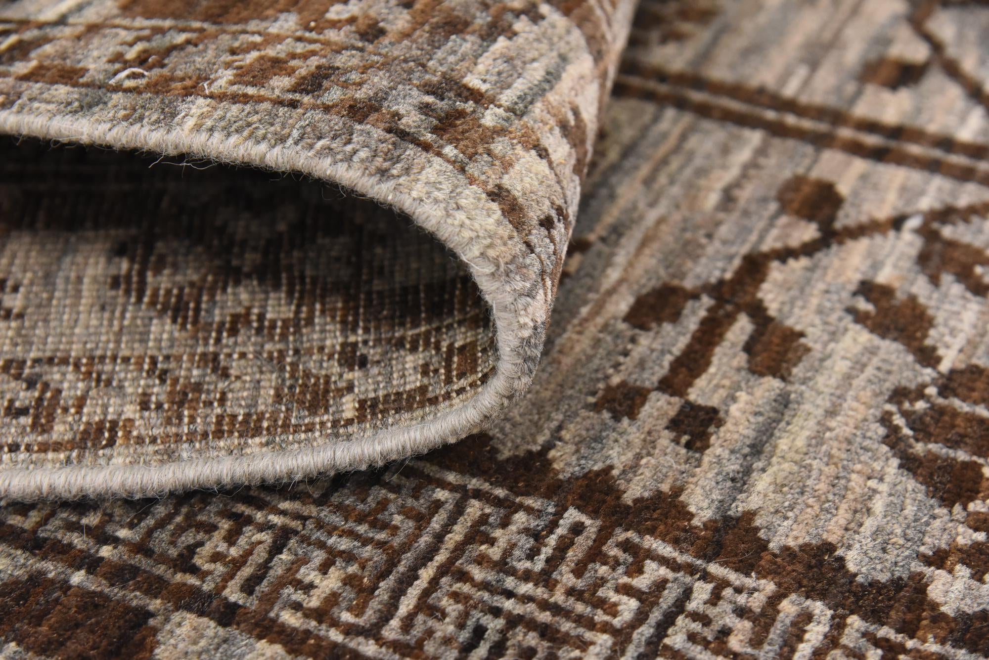 2' 10 x 9' 9 Hand Knotted Khotan Ziegler Oriental Runner Rug