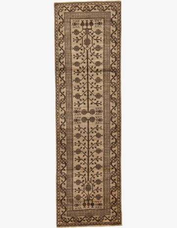 3' x 9' 8 Hand Knotted Khotan Ziegler Oriental Runner Rug
