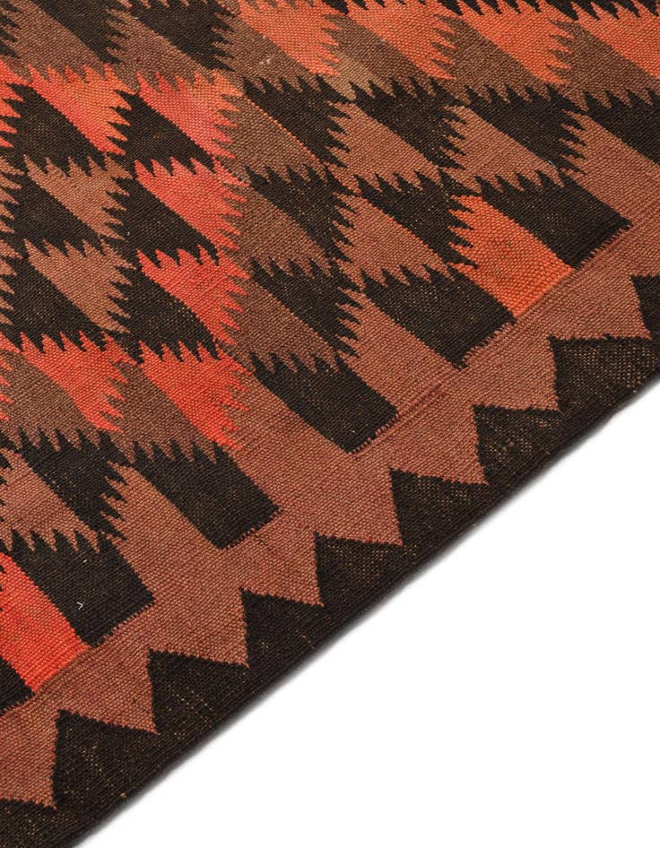 Detail image of 4' 3 x 14' 9  Hand Woven Kilim Fars Wool Runner Rug