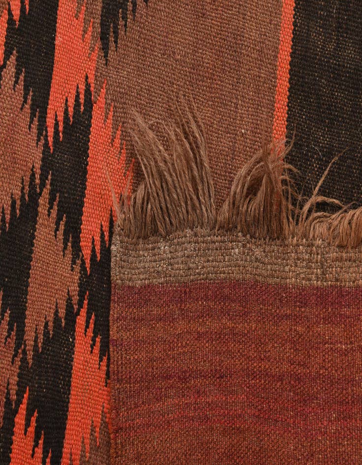 Detail image of 4' 3 x 14' 9  Hand Woven Kilim Fars Wool Runner Rug