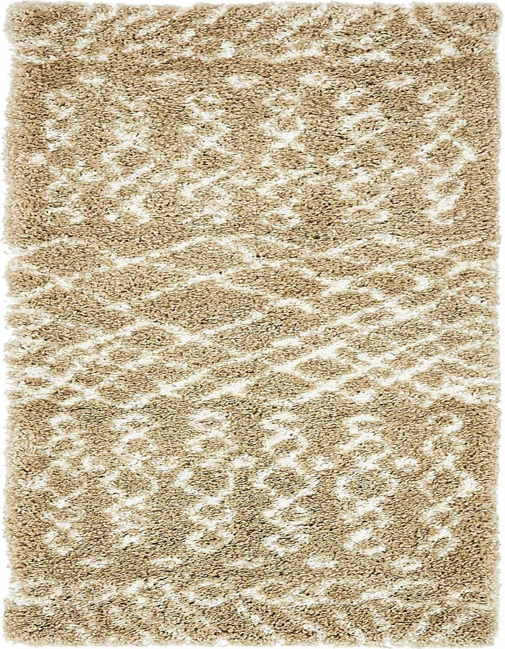 Detail image of 2' 7 x 6' Moroccan Shag Runner Rug