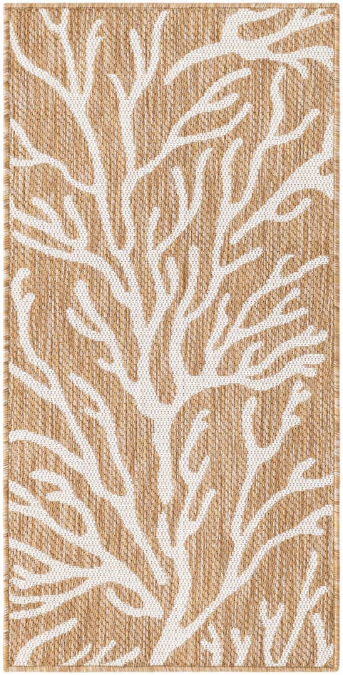 Detail image of 2' x 4' Easy-Clean Coastal Indoor / Outdoor Runner Rug