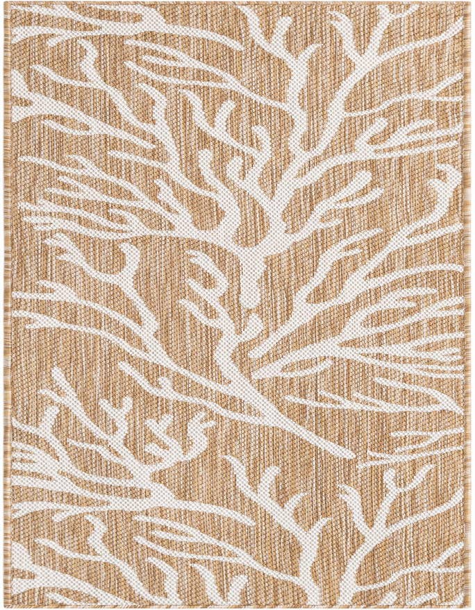 Detail image of 2' x 6' Easy-Clean Coastal Indoor / Outdoor Runner Rug