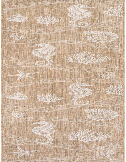Detail image of 2' 7 x 12' Easy-Clean Coastal Indoor / Outdoor Runner Rug