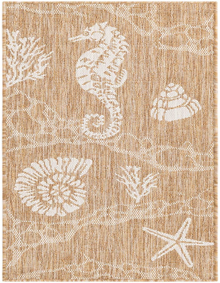 Detail image of 2' x 4' Easy-Clean Coastal Indoor / Outdoor Runner Rug