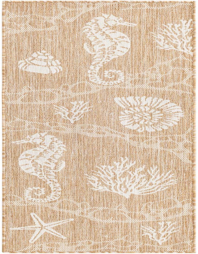 Detail image of 2' x 6' Easy-Clean Coastal Indoor / Outdoor Runner Rug