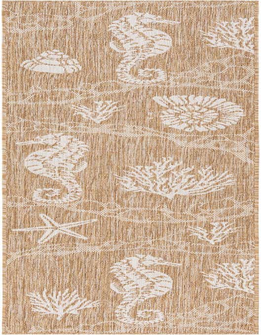 2' x 8' Easy-Clean Coastal Indoor / Outdoor Runner Rug
