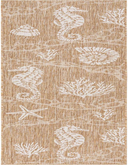 Detail image of 2' x 8' Easy-Clean Coastal Indoor / Outdoor Runner Rug