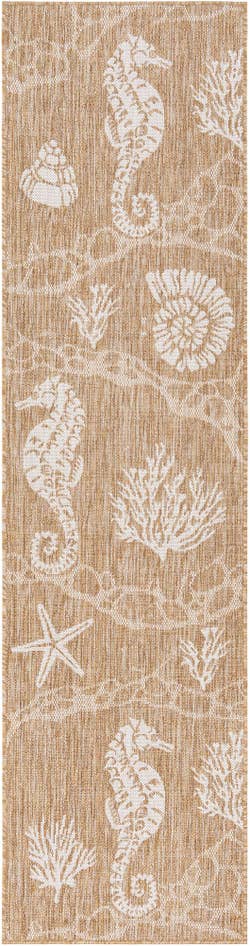 Detail image of 2' x 8' Easy-Clean Coastal Indoor / Outdoor Runner Rug