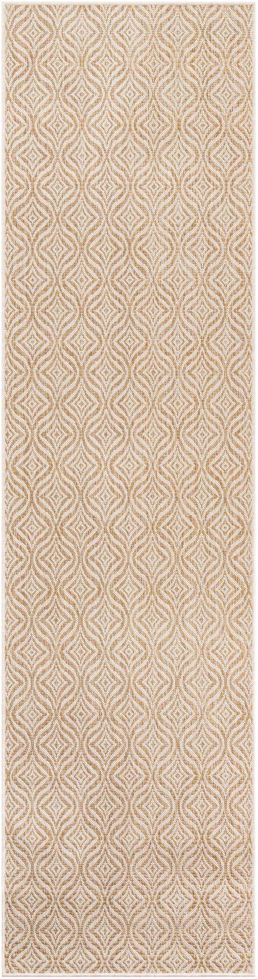 2' 7 x 10' Easy-Clean Lattice Indoor / Outdoor Runner Rug