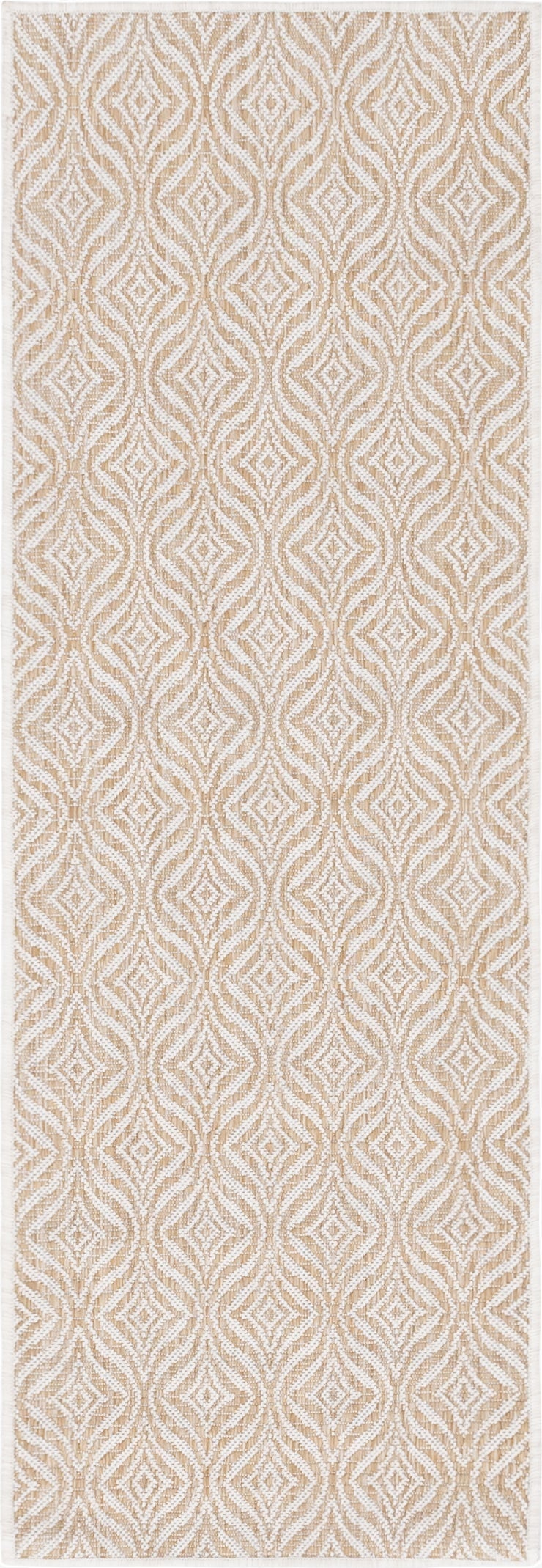 2' x 6' Washable Lattice Indoor / Outdoor Runner Rug