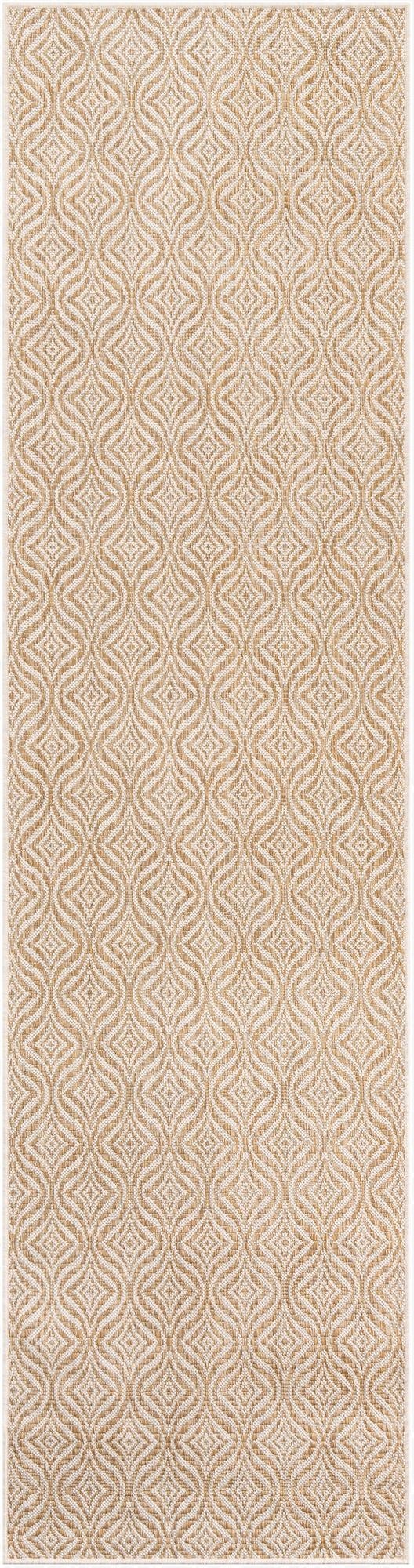 2' 7 x 10' Washable Lattice Indoor / Outdoor Runner Rug